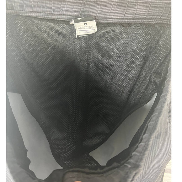 Vintage NIKE Men's L Swim Trunks Check Logo Mesh Lined Drawstring Retro Beach - Picture 4 of 6